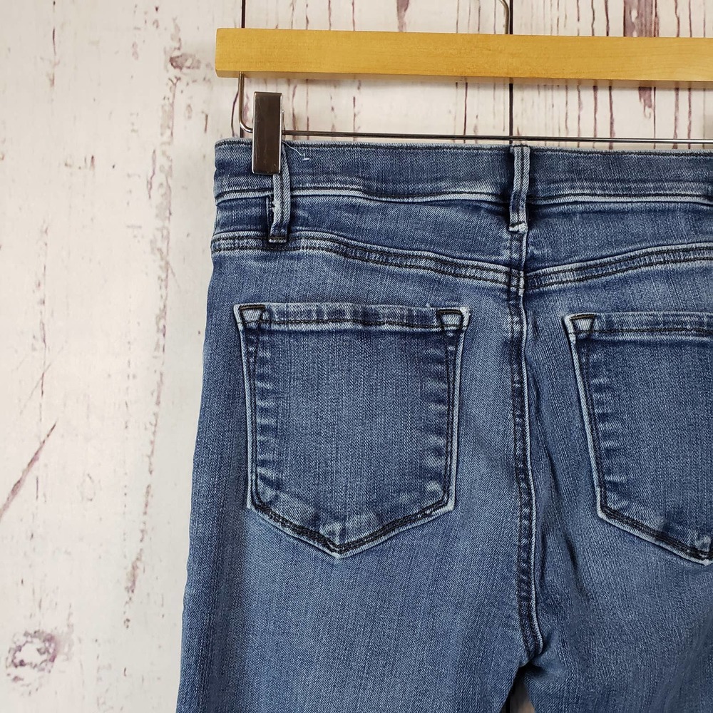 30. Ann  Taylor Loft High Waist Skinny Jeans Womens Size 6 Medium Wash Blue - Picture 7 of 10